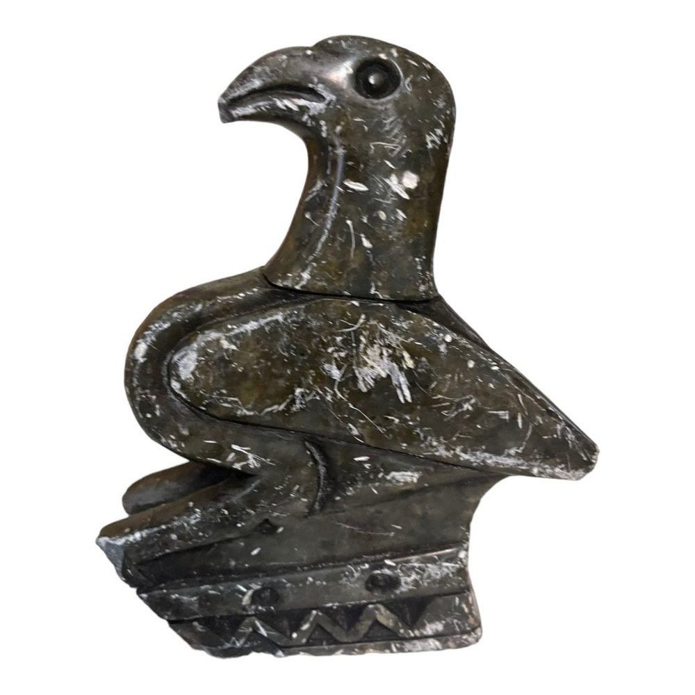 VTG Carved Soapstone Eagle Figure